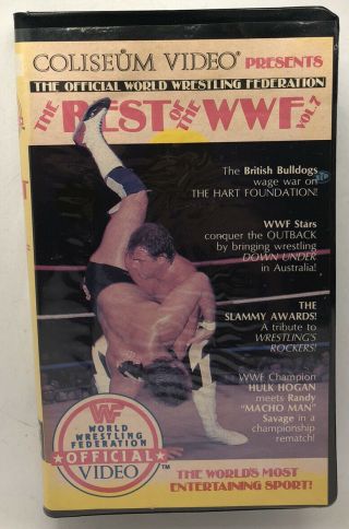 Best Of The Wwf Vol 7 Vhs Coliseum Video Tape Wrestling Wwe Vintage Rare