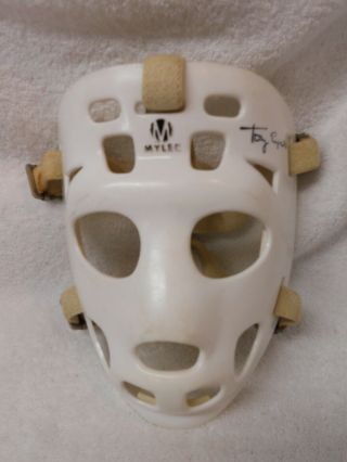 Rare Vintage 1970’s Tony Esposito Mylec Goalie Hockey Mask Facsimile Signed