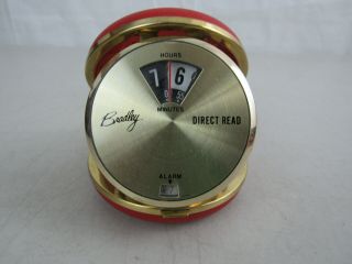 Vintage Bradley Direct Read Travel Alarm Clock - Made In Japan
