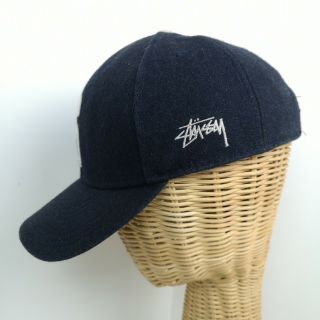 Vintage Stussy CAPZ Big ' Ol S 50 Wool/50 Viscose Snapback Cap Baseball Hat 2