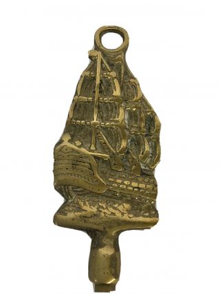 Galleon Ship 20” Brass Toasting Fork