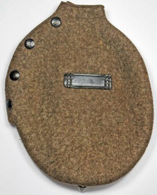 German Wwii M31 Canteen Cover 0.  8 Liter Rkk 1940 Dated - Water Bottle