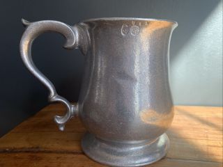 Vintage Rwp Usa Wilton Columbia Solid Pewter Tankard Stein Mug Cup