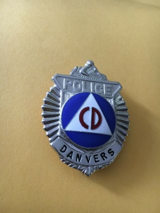 U.  S.  Civil Defense Danvers Mass.  Badge