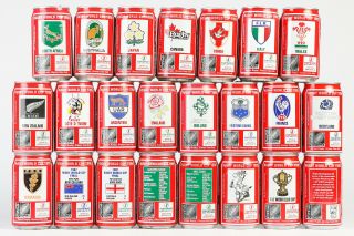 1995 Coca Cola 22,  1 Cans Set From South Africa,  Rugby World Cup