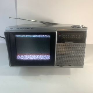 Vintage 1984 Sears Solid State 564 - 40020450 Color Tv Ac/dc Uhf - Vhf Retro Gaming
