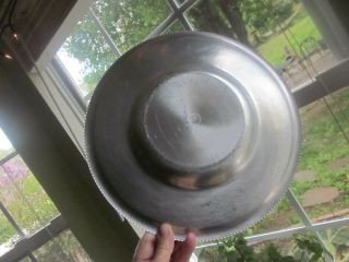 WILSON SPECIALTIES HAND WROUGHT ALUMINUM SERVING BOWL TRAY FLORAL 1940s - 50s VGVC 2