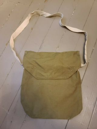 Wwii British Gas Mask Bag 1942 Indiana Jones
