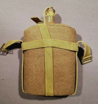Wwii British Army 37 Pattern P37 Webbing Canteen & Carrier 1940 Issue