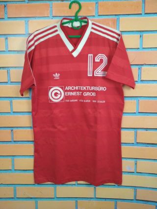 Adidas Jersey Large Shirt Football Soccer Red Trikot Vintage Retro Switzerland