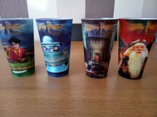 Coca Cola Harry Potter Chamber Of Secrets Holographic Cups Set Of 4