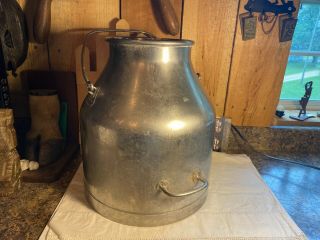 Vintage Delaval Stainless Steel 5 Gallon Milk Dairy Cream Can Pail Bucket