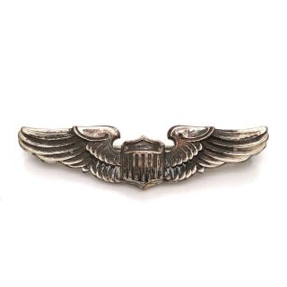 Vtg Estate Wwii Amico Sterling Silver Us Airforce Pilot 2” Wings 5