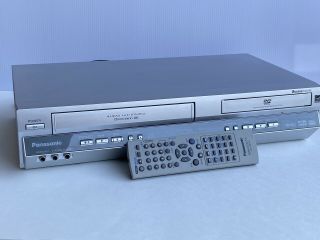 Vintage Panasonic Omnivision Pv - D4745s Vcr Dvd Combo 4 - Head Remote