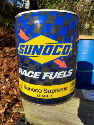 Sunoco 5 Gallon Racing Fuel 112 Octane Gas Can Man Cave Empty