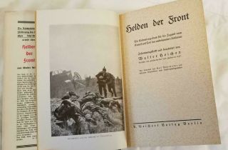 WW2 WWII German Luftwaffe military war book Helden Der Front war heroes w DJ 3