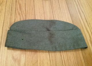 Nos Vintage Wwii Ww2 Usmc Army Military Garrison Flight Cap Hat Wool Korean