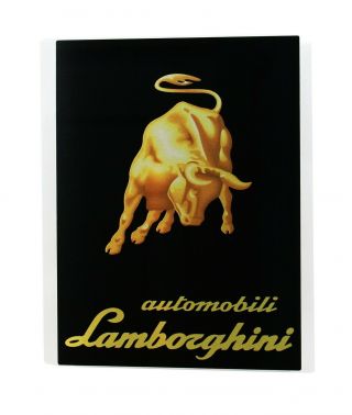 Lamborghini Automobilia Emblem Metal Sign 2