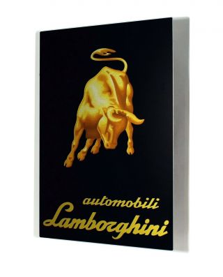 Lamborghini Automobilia Emblem Metal Sign 3