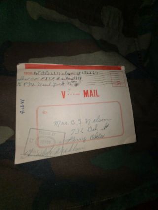 First Special Service Force Black Devils Brigade V - Mail Letter France 9/12/44