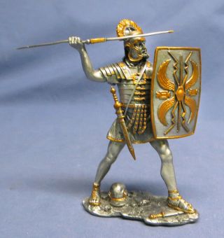 Veronese Myths And Legends Pewter Knight With Spear And Shield Exc.