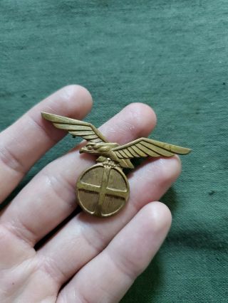 Wwii Fascist Italian Air Force Pilot Badge Pin