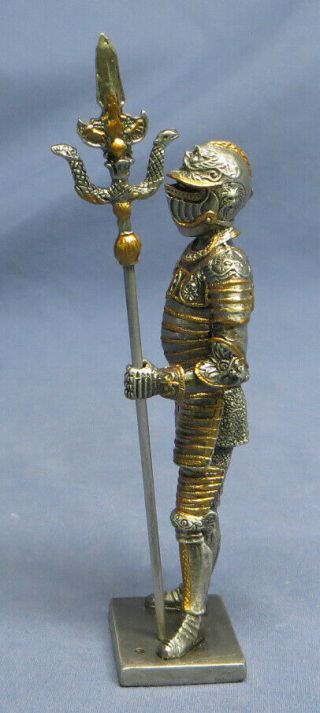 Veronese Myths and Legends Pewter Knight Holding Lance/Spear EXC. 3