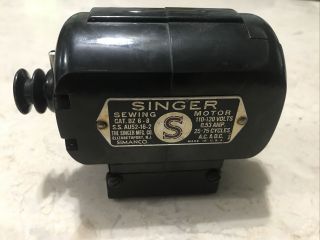 Vintage Singer Sewing Machine Motor Bz 6 - 8 66 99 128 15 - 90 201k