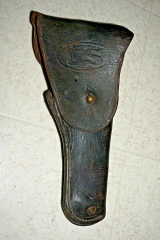 Wwii Ww2 Us Army Military 1911 Leather Holster 1942 Dated Boyt