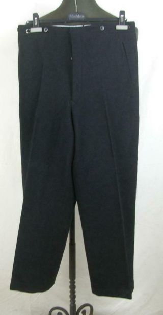 Ww2 Wwii German Army Elite Troops Officer Black Pants Trousers Dated 1942