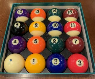 Vintage Aramith Premium Pool Balls Set 2 1/4 "
