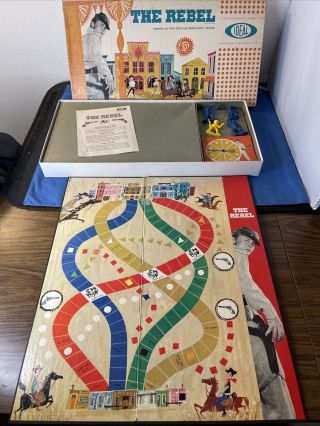 Vintage The Rebel Board Game 1961 Ideal Toy Corp.