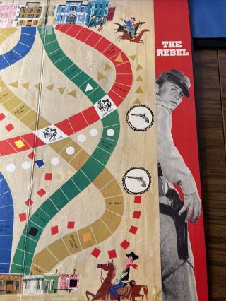 Vintage The Rebel Board Game 1961 Ideal Toy Corp. 3