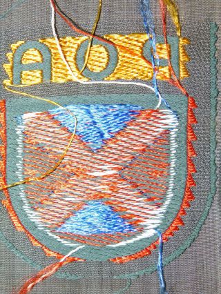 WWII German POA Russian Foreign Volunteer Bevo Sleeve Patch 3