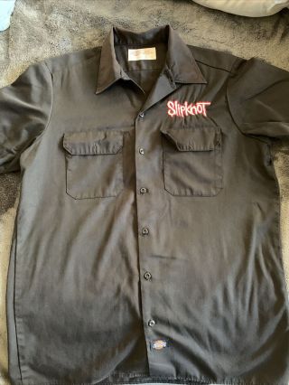 Slipknot Dickies Vintage 1999 Tour Shirt Blue Grape Button Up Authentic