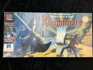 Mb Games Knightmare Medieval Magic Rare Vintage Collectable Board Game