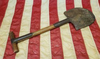 Wwii M1910 Us Usmc T Handle Shovel Entrenching Tool Solid No Wobble
