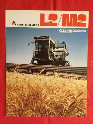 Allis - Chalmers " Model L2 & M2 Gleaner Combines " Tractor Dealer Showroom Brochure