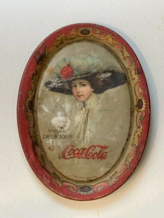 Coca Cola Tip Tray 1910 Hamilton King Girl