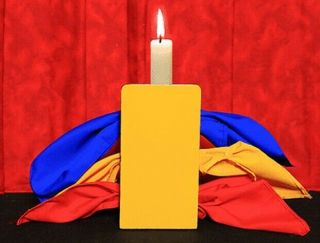 Candle Through Silks Magic Trick By Mr.  Magic.  But In