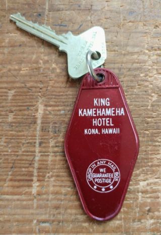 Vintage King Kamehameha Hotel Key - Room 324 - Kona Hawaii - One Of A Minty Kind