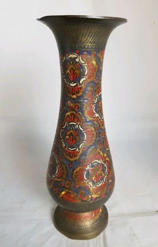 Orential Solid Brass Vase