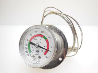 Case Parts Company Flange Mount Thermometer Model Rf - 40 To 60