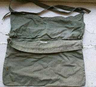 Vintage Ww2 U.  S.  Army Green Red Cross York Chapter Ditty Bag