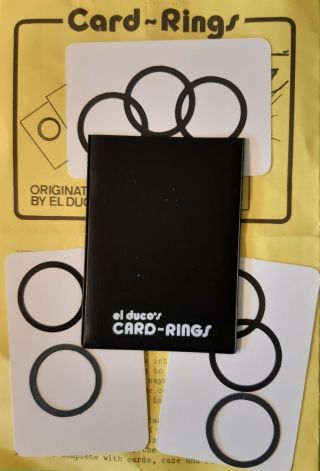 El Duco`s Card Rings Vintage Magic Trick