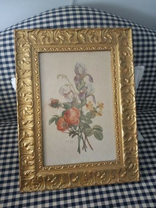 25x18 Vintage Plaster Frame And Picture