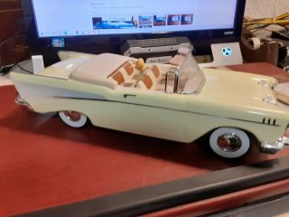Jim Beam Car Decanters 1957 Chevy Belair Convertable Yellow Hard To Find