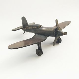 Trench Art Ww2 Chance Vought F4u Corsair Model From Military Supplies