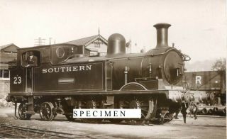 Southern Iow Railway Locomotive No23 (w23) " Totland " - Photo Postcard