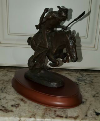 The Cheyenne F.  Remington Bronze Statue By Franklin 6in.  High